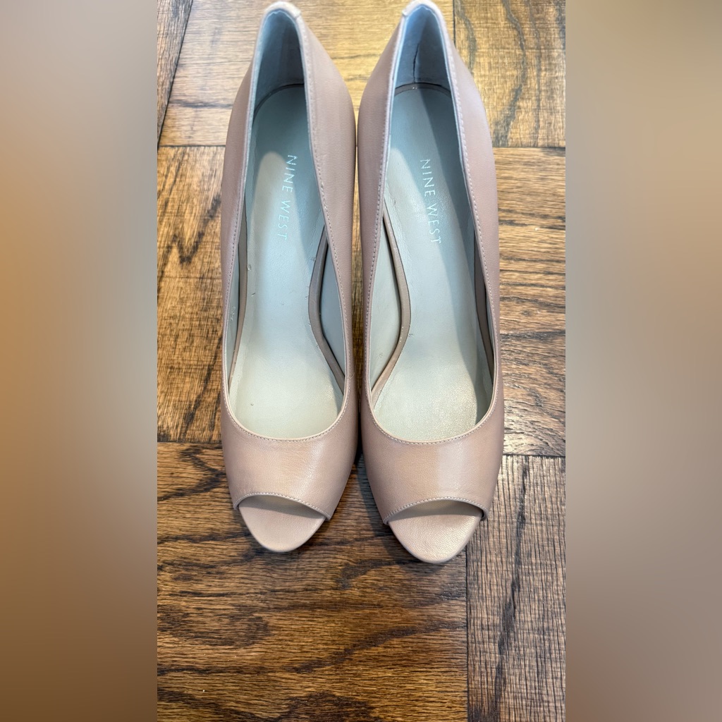 Nine West Women's Peep Toe Heels - Beige